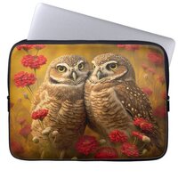 Burrowing Owls in Love Laptop Sleeve