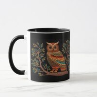 Gond style Owl Mug