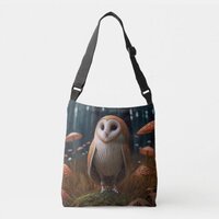 Mushroom Owl Crossbody Bag