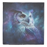 Galaxy Owl Duvet Cover