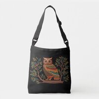 Gond style Owl Crossbody Bag