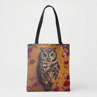 Flower Petal Owl #2 Tote Bag