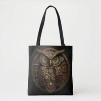 Clockwork Owl Tote Bag