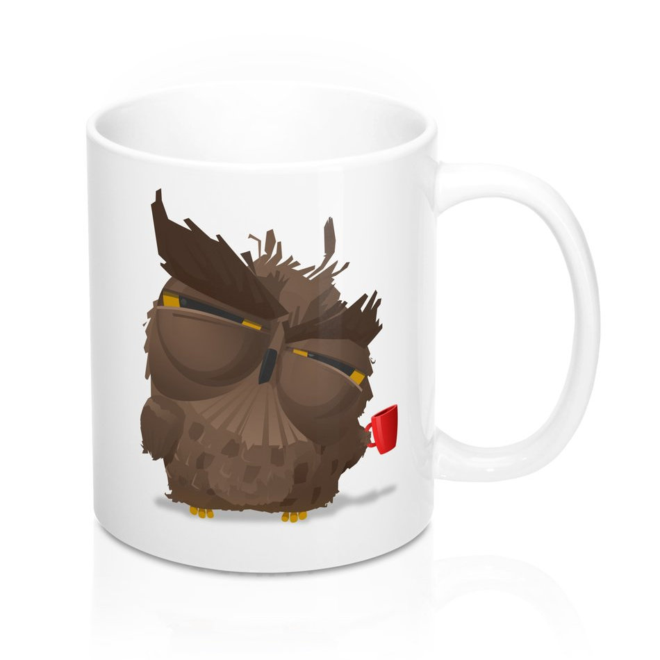 Grumpy Owl Coffee Mug