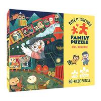 Chronicle Books Piece It Together Family Puzzle: Owl Aboard! - 60 Piece Jigsaw Puzzle - Two Piece Si