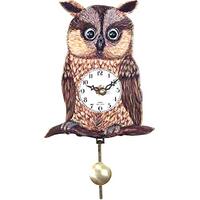 Alexander Taron Black Forest Owl' Eye 5.75-Inch Wide Wall Clock