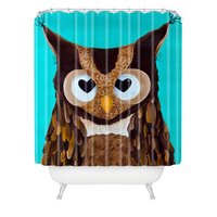 Deny Designs Mandy Hazell Owl Love You Shower Curtain, 69" x 72"