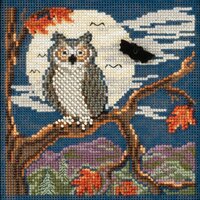 Mill Hill Beads Buttons Counted Cross Stitch kit - Night Owl