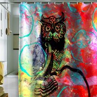 Deny Designs Sophia Buddenhagen Color Owl Shower Curtain, 69" x 72"