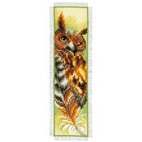 Vervaco Counted Cross Stitch Kit: Bookmark: Owl, NA, 6 x 20cm