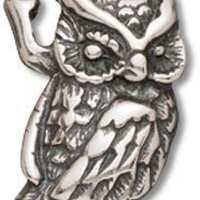 Sterling Silver Owl Charm with Split Ring Item #3399