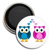 Cute Images; True Love Owls (1.5 Inch Magnet)
