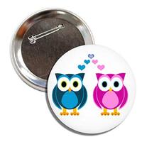 Cute Images; True Love Owls (3.0 Inch Button)