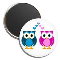 Cute Images; True Love Owls (3.0 Inch Magnet)