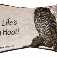 Manual The Lodge Collection Reversible Throw Pillow, 12.5 X 8.5-Inch, Advice from a Owl X Your True 