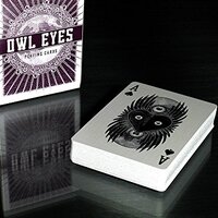 Owl Eyes Playing Cards Deck - Deep Scarlet