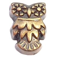 Vintage Goldtone Owl Floating Locket Charms