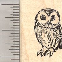 Owl Rubber Stamp, Small