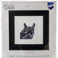 Vervaco Counted Cross Stitch kit Grey owl
