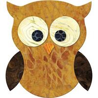 AccuQuilt GO! Owl 5 Piece Precise Block on Board Multi Fabric Cutting Die for Quilting Projects, Wal