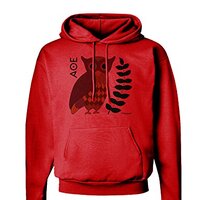 TOOLOUD Owl of Athena Hoodie Sweatshirt Red - 2XL