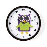 CafePress Owl Unique Decorative 10" Wall Clock