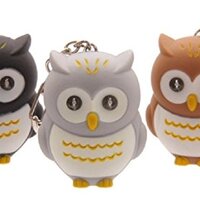 Hooting Owl LED Keyring with Sound and Light Up Eyes Puckator Hooting Led Keyring