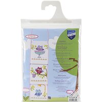 Vervaco Owls in Bathroom Tissue Roll Holder on Aida Counted Cross St, 4.25" by 16.5"