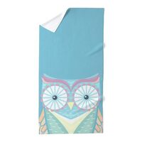 CafePress Colorful Owl Large Beach Towel, Soft Towel with Unique Design