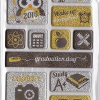 2015 Graduation Stickers 3d Grad Owl