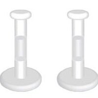 14-16GA Clear Push Top Piercing Retainers 3mm Flat Top Bioflex Retainer for Lips, Ears, and Nose, So