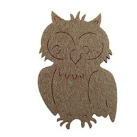 Petra's Craft News A- euf 4608–79 Side Owl Decoration 15 x 80 MM Dark Brown/Felt