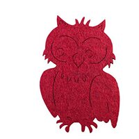 Petra's Craft News A- euf 4608–29 Decoration 15 x 80 MM Felt Owl Side/Bordeaux