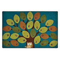Carpets for Kids 20734 Owl-Phabet Tree Classroom Literacy Seating Kids Room Rug 8ft 4in x 13ft 4in R