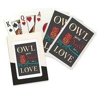 Lantern Press Owl You Need is Love (52 Playing Cards, Poker Size Card Deck with Jokers)