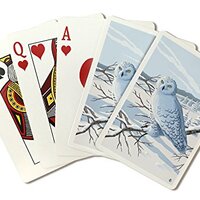 Snowy Owl (52 Playing Cards, Poker Size Card Deck with Jokers)