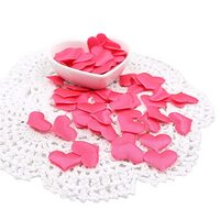 Satin Hearts for Wedding Table Decorations-Valentine Day-500 Pcs (Rose Red)