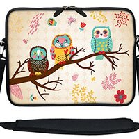 Meffort Inc 12 Inch Neoprene Laptop Sleeve Bag - Water Resistant, Hidden Handle, Adjustable Shoulder