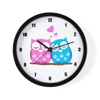 CafePress Owls Unique Decorative 10" Wall Clock