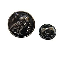 Kiola Designs Circular Owl of Athena Lapel Pin