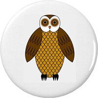 Tall Owl 2.25&rdquo; Large Pinback Button Pin