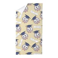 CafePress Owl Graduates Large Beach Towel, Soft Towel with Unique Design