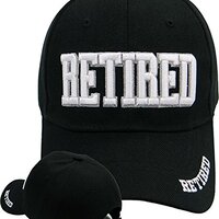 Artisan Owl Retired Baseball Cap - Adjustable Hook and Loop Closure (Black)