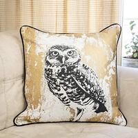 Urban Loft by Westex Snow Owl Decorative Pillow 20" x 20"
