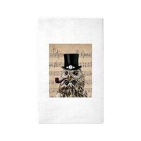 CafePress Victorian Steampunk Owl Sheet Music 3'X5' Area Rug Decorative Area Rug, Fabric T
