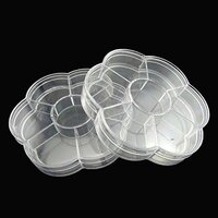 Honbay Small Travel Jewelry Box 2pc Plum Flower Shaped Jewelry Bead Organizer Box Storage Container 