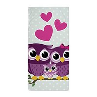 CafePress Owl Family Large Beach Towel, Soft Towel with Unique Design