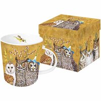 Paperproducts Design Mug in A Gift Box, Vicki Sawyer, Owl Family