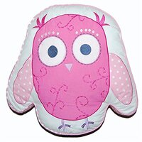 Cozy Line Home Fashions Decorative Pillow, Pink Owl