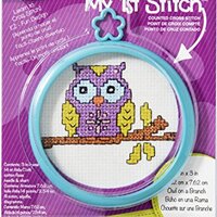 Bucilla OWL ON A BRANCH Cross Stitch Kit